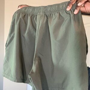 Gymshark Men's Forest Green Athletic Shorts